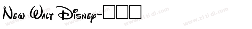 New Walt Disney字体转换 New Walt Disney字体转换